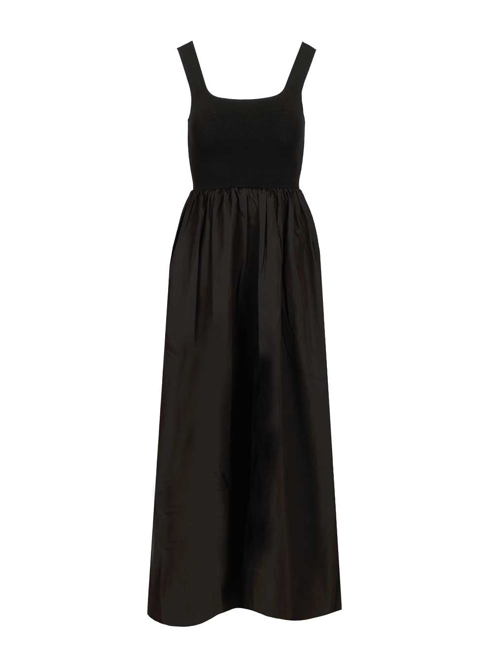 Matteau Knit And Cotton Dress Abiti - Nero | c7dc8dfce764808210125b574e69bd01d3935d76