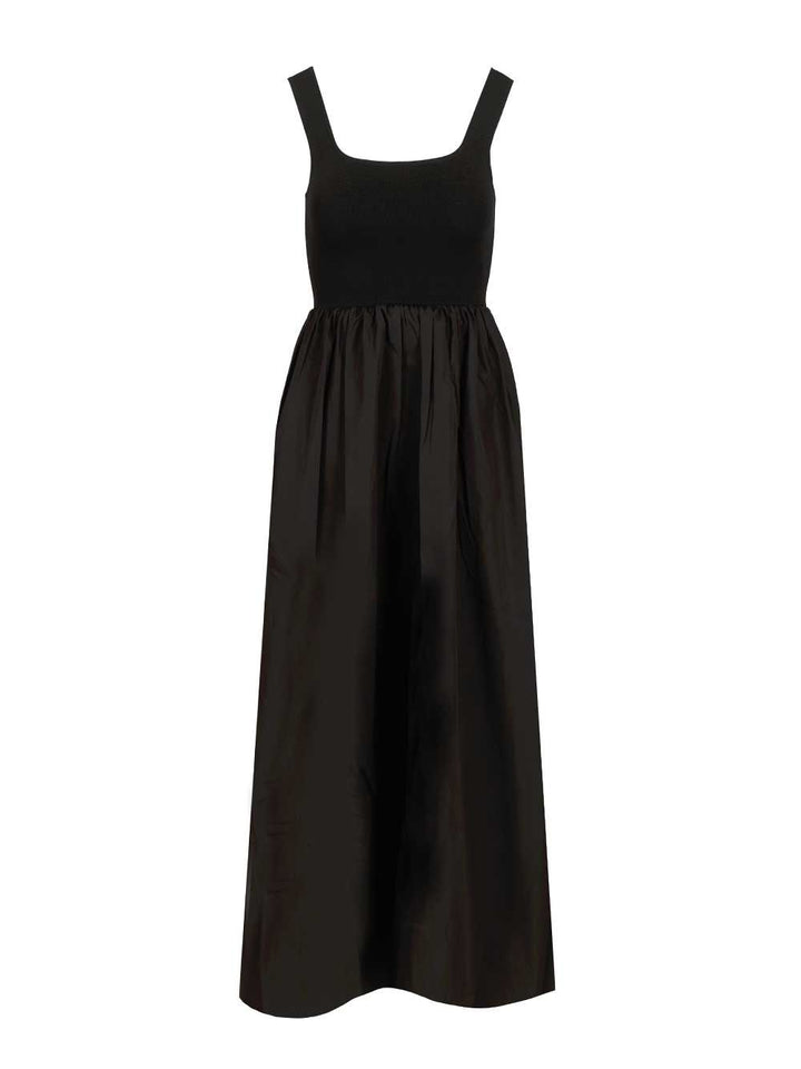 Matteau Knit And Cotton Dress Abiti - Nero | c7dc8dfce764808210125b574e69bd01d3935d76