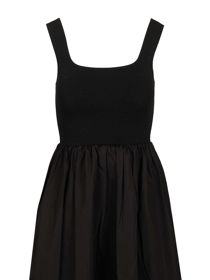 Matteau Knit And Cotton Dress Abiti - Nero | 91e7ad31046fb037702129e80b6c3da4e556f701