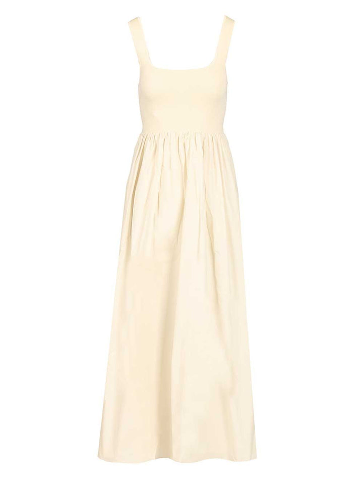 Matteau Knit And Cotton Dress Abiti - Beige | 87aac6aceade943db0e20e6fedc5f8c209318b6d