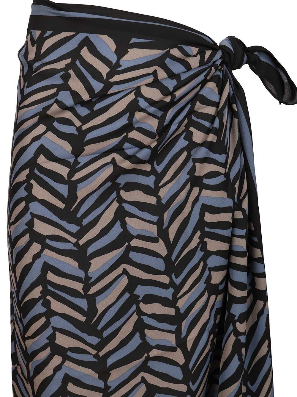 Matteau Silk Sarong Gonne - Grey | 700ccfa02c8f36996d2c52a4e672cf7c5bc44f71
