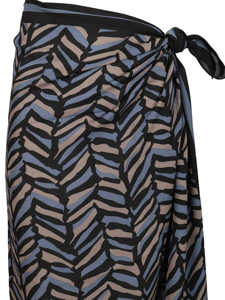 Matteau Silk Sarong Gonne - Grey | 700ccfa02c8f36996d2c52a4e672cf7c5bc44f71