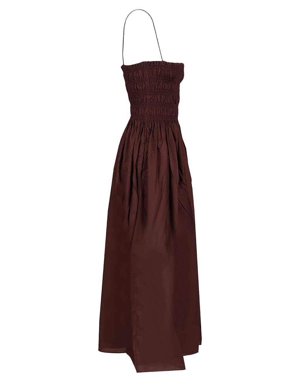 Matteau Dress With Gathered Bodice Abiti - Bordeaux | c148cc47ec991bb54b7b156e97fbb71177fbec5b