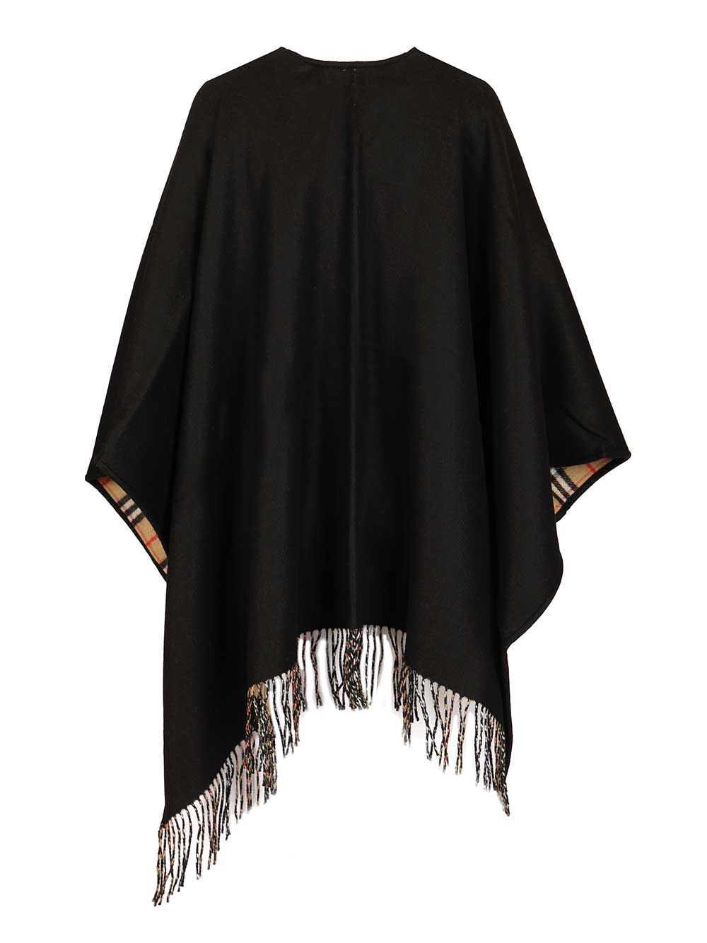 Burberry Reversible Cape Scarves And Foulards - Nero | 91326f658e0e270f44aca0ab17d666bba6a0e4c0