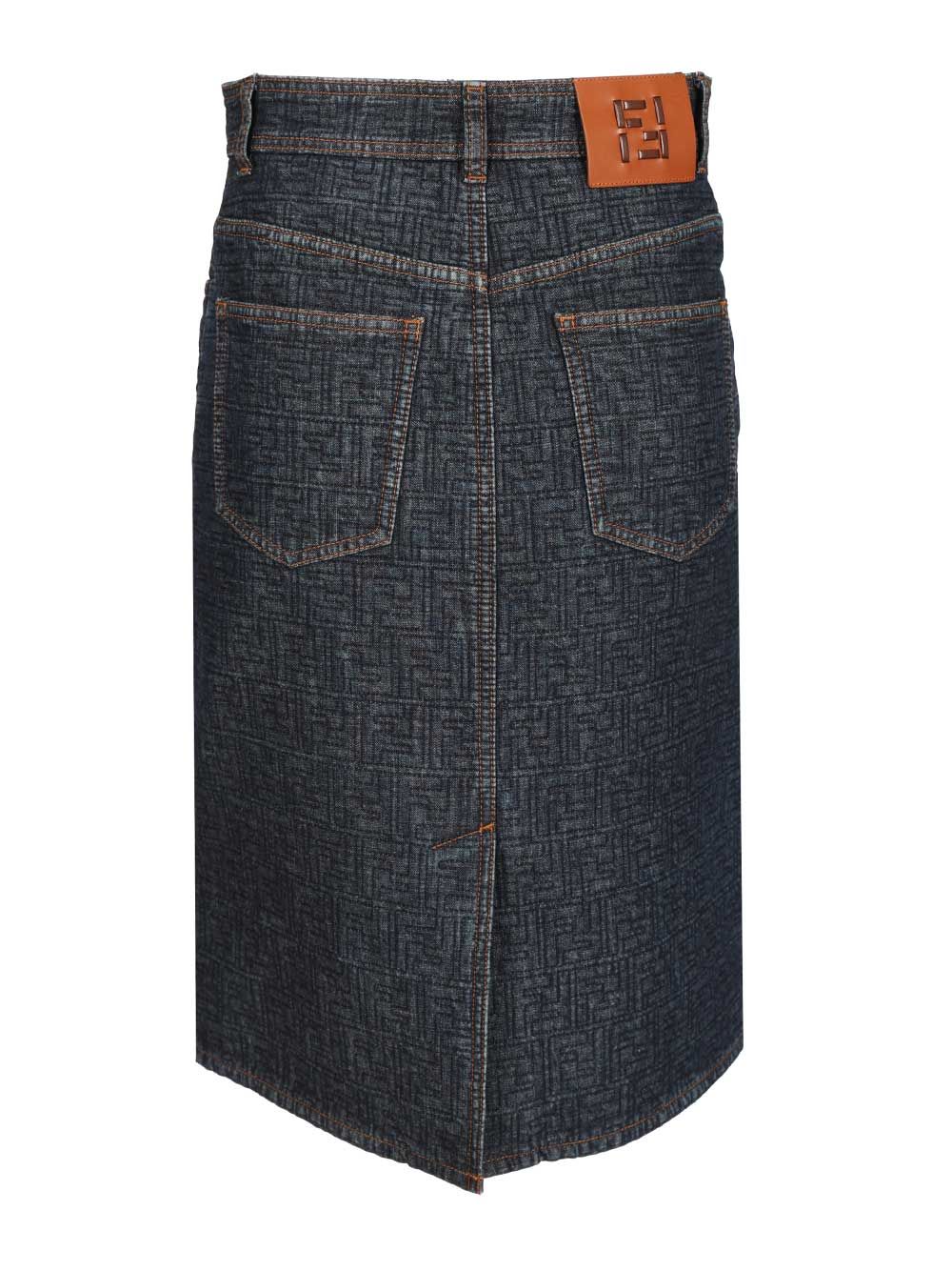 Fendi Mini Skirt Gonne - Violet | 3191f052943abe74c7319d1a32eec6e746e985cf