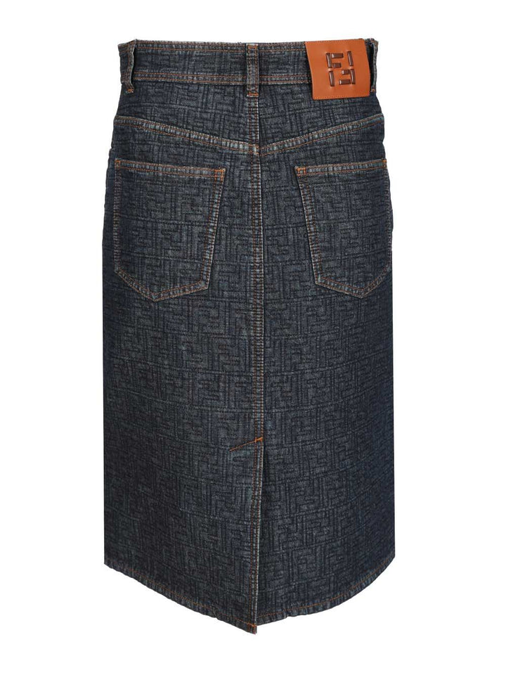 Fendi Mini Skirt Gonne - Violet | 3191f052943abe74c7319d1a32eec6e746e985cf