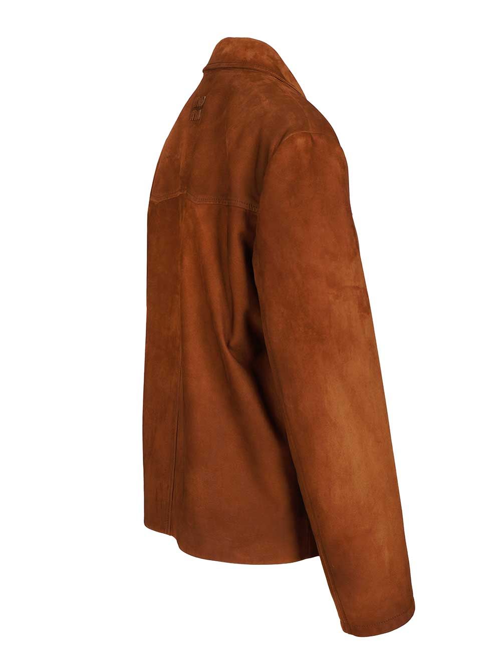 Miu Miu Suede Jacket Giacche - Marrone | 6d53026aebf4be93ea4348d98d585b0a4b8a8cc3