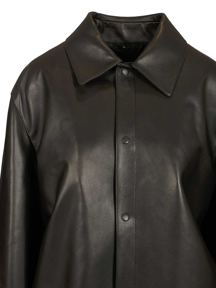 Fendi Blouson Leather Giacche - Nero | 76ece00d089d3c24ccaa7fde6aa6eb1509590d35