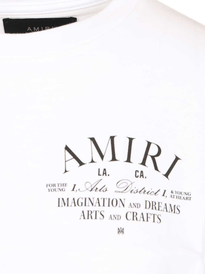 Amiri Cropped T-Shirt - Bianco | 3aff3de80322a595ac0b9641131d1de2ccffd863
