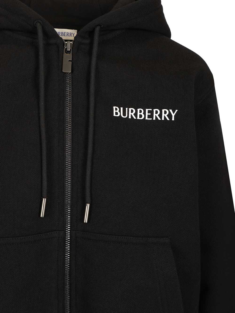 Burberry Cotton Hoodie Knitwear - Nero | ad835b86200efaf5734a109796e1c022f2edadcd