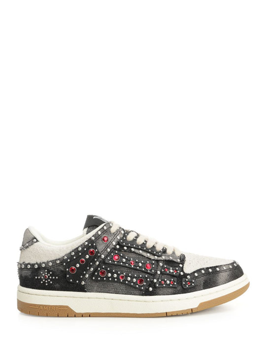 Stud Skel Top Low Sneakers Nero