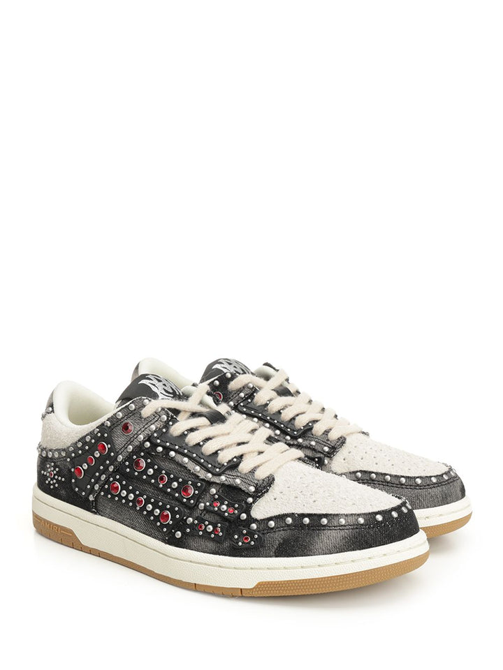 Amiri Stud Skel Sneakers - Nero | 2b2b6ea94cb884eaf4757b49353bd3eda203af22