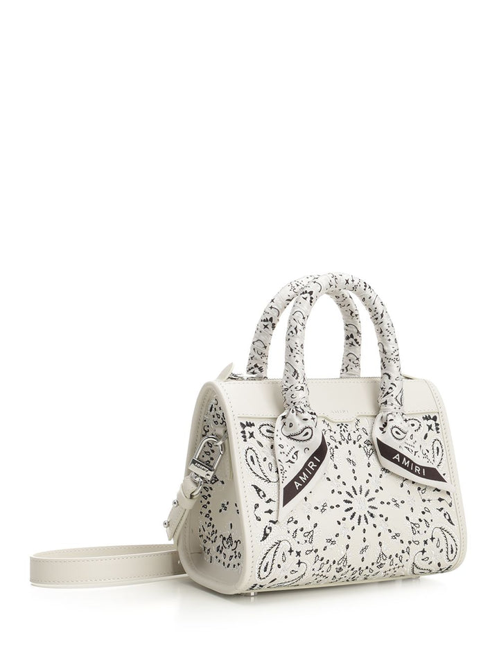 Amiri Bandana Micro Triangle Handbags - Bianco | 13e844bf4a5a7d66a37ef56a5af0b521a14952d6
