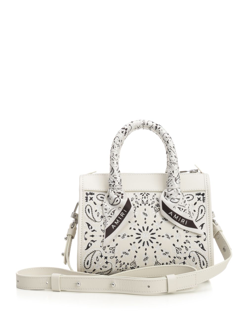 Amiri Bandana Micro Triangle Handbags - Bianco | 8f1433eb54d5ef1b2a6e1fe0ac1011515838ec71