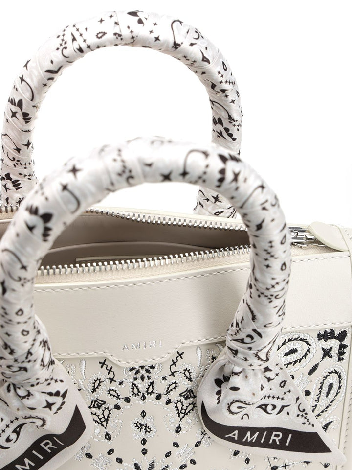Amiri Bandana Micro Triangle Handbags - Bianco | 3ef8c13d7b64aec53f68c0fddaeb604b74b1c3bc