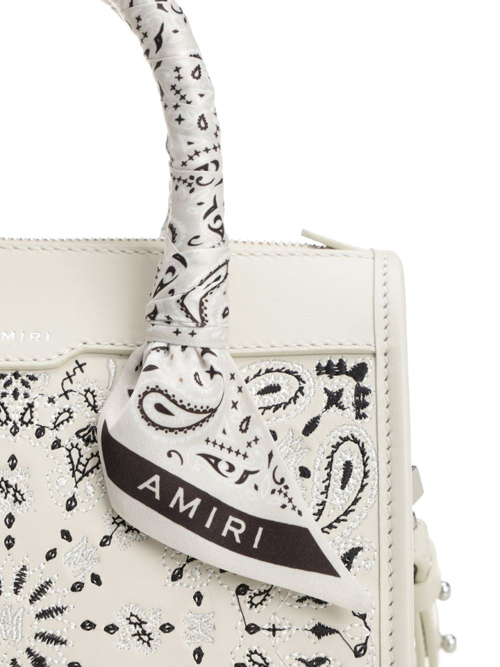 Amiri Bandana Micro Triangle Handbags - Bianco | 40dca830f74e1630f72b73268568778b8482b3e3