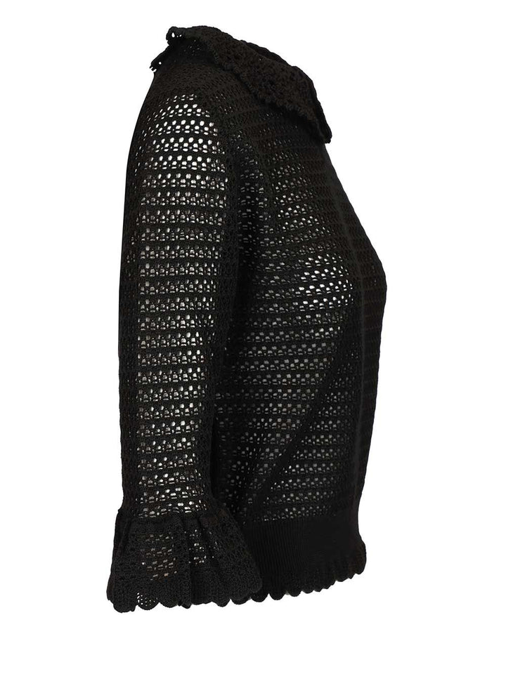 Chloe' Pullover, Black Knitwear - Nero | b3fe739248142b8a08a9ac022578cb6d6f3ce12a