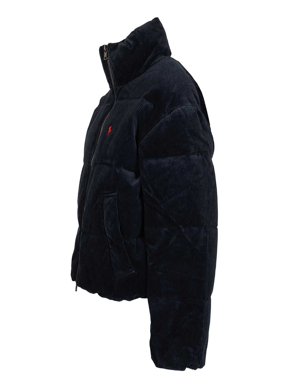 Polo Ralph Lauren Ribbed Down Jacket Coats - Blu | c6ecc24c8adc0c5359a9f93ef032840380b07941