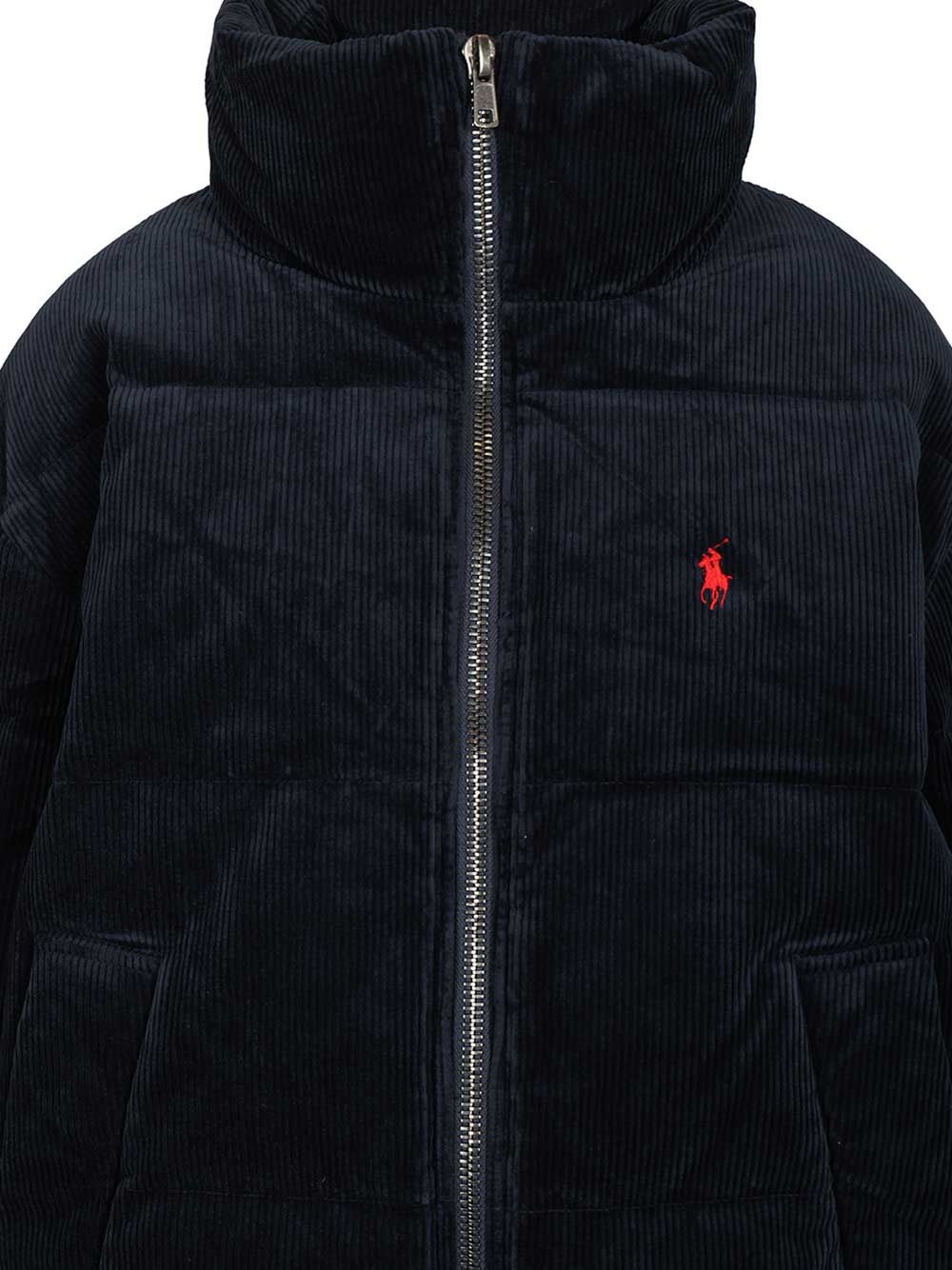 Polo Ralph Lauren Quilted Corduroy Down Jacket Coats - Blu | c1cf927ca7f213bd8644411e432034ad673ef265