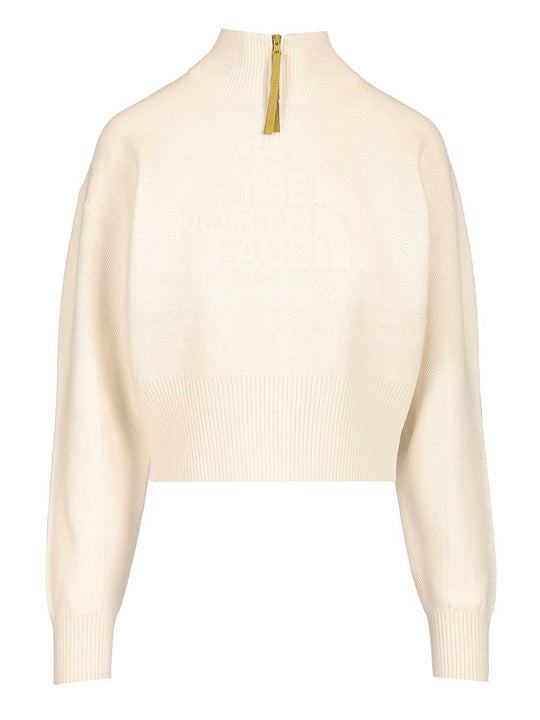 Half-Zip Sweatshirt Knitwear Bianco