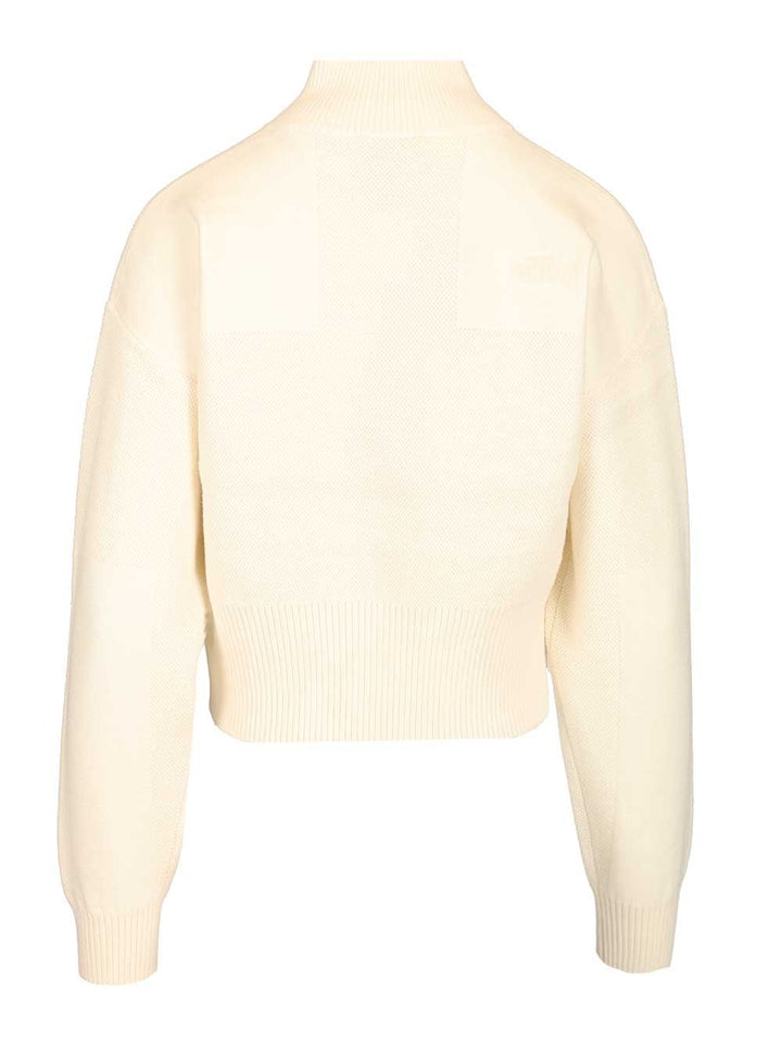 The North Face Half-Zip Sweatshirt Knitwear - Bianco | b6b58ecc7a1464f0b00be8bca94a6238d1f61059