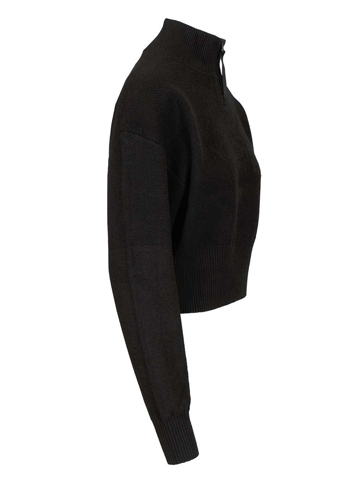 The North Face Half-Zip Sweatshirt Knitwear - Nero | 1f861a289b78b228e40d6a7415564d73b39558ad