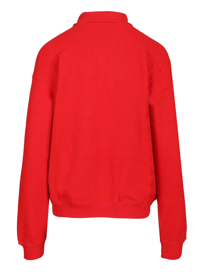 Polo Ralph Lauren Long-Sleeved Cotton Polo Knitwear - Rosso | 4554b562482f851cfd161ce3af1abbebfef338f8