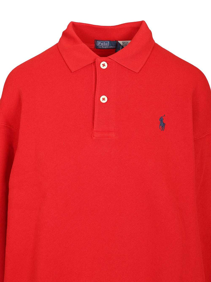 Polo Ralph Lauren Long-Sleeved Polo Shirt Knitwear - Rosso | 6da4367ef0b2bc023058780672bc6afdcad8503c