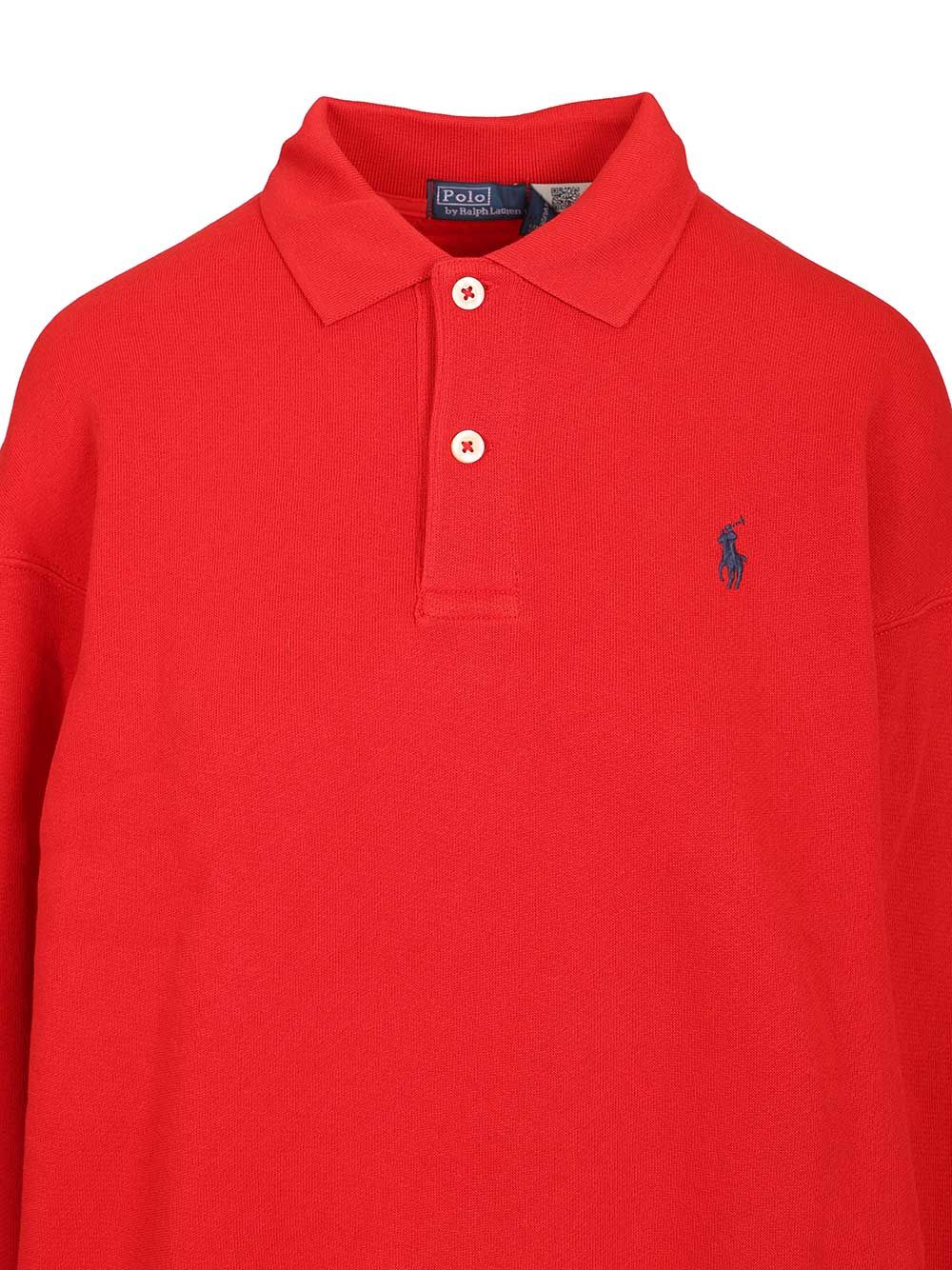 Polo Ralph Lauren Long-Sleeved Polo Shirt Knitwear - Rosso | 6da4367ef0b2bc023058780672bc6afdcad8503c