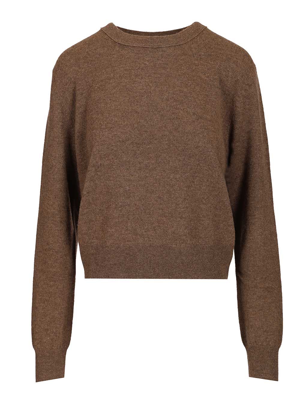 Lisa Yang Greer Crewneck Sweater Knitwear - Marrone | 3aebddf2cb3e4b38d02b8dd4235da4013e56c23b