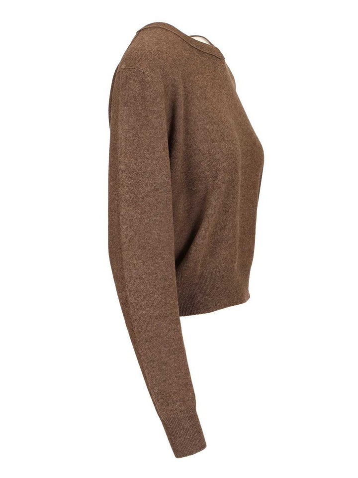 Lisa Yang Greer Crewneck Sweater Knitwear - Marrone | 104dcf3551b996c9742b68f749f0bc1b857bcb62
