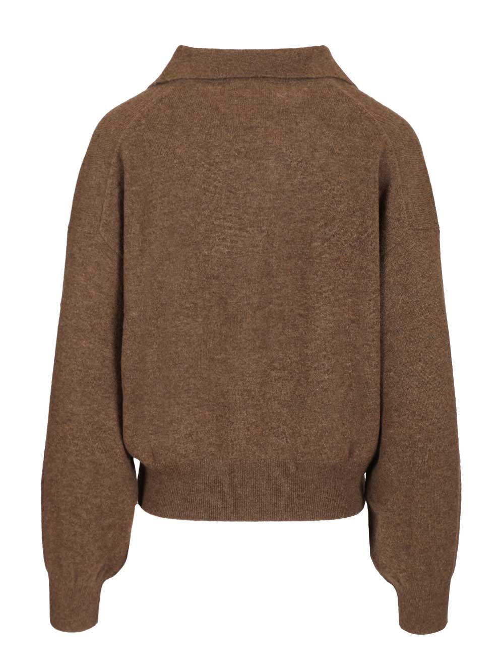 Lisa Yang Katriel Polo Sweater Knitwear - Marrone | 6814a0aa51f14f7da0a2a54331491ef6567d584a