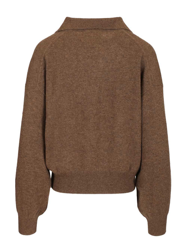 Lisa Yang Katriel Polo Sweater Knitwear - Marrone | 6814a0aa51f14f7da0a2a54331491ef6567d584a