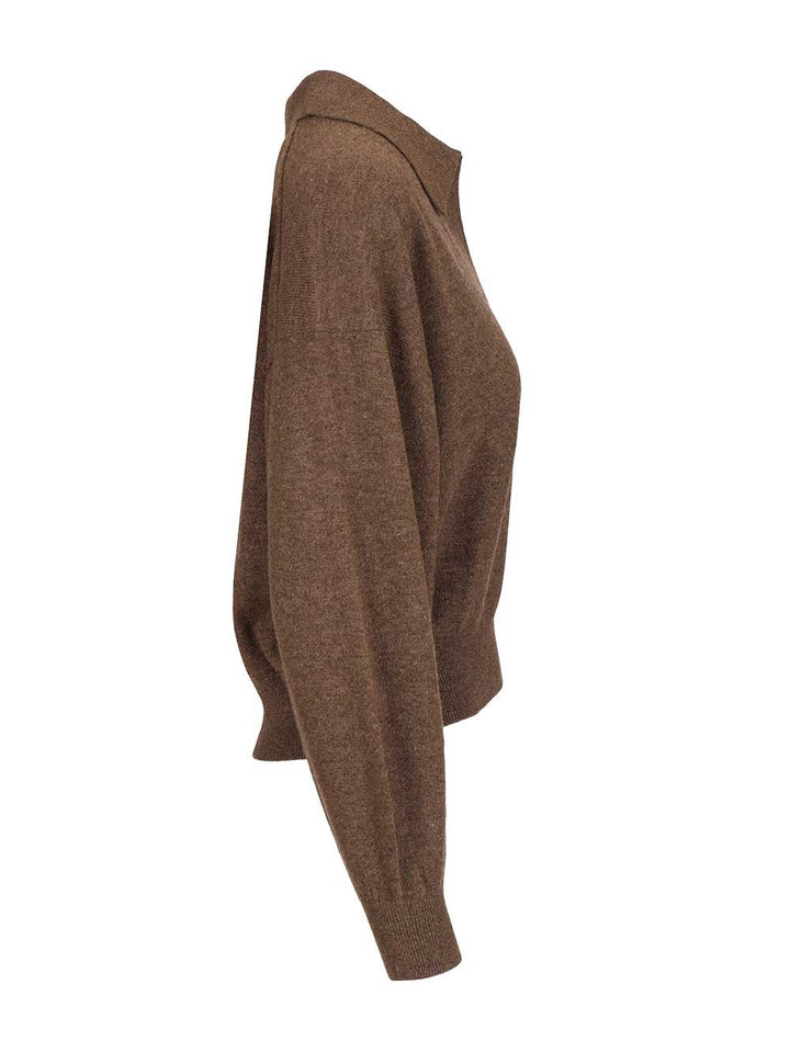 Lisa Yang Katriel Polo Sweater Knitwear - Marrone | a6dae1d5330653675fd68422c8a17c8f72f4dd79