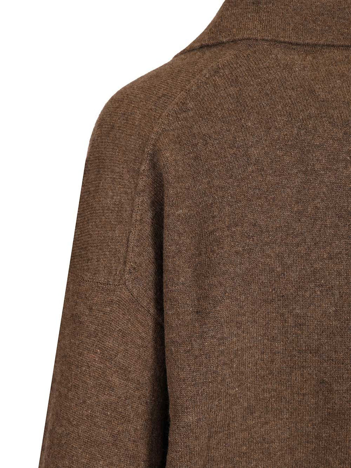 Lisa Yang Katriel Polo Sweater Knitwear - Marrone | b74b634e53d82c1e0b46a7728e2b83dab0527113