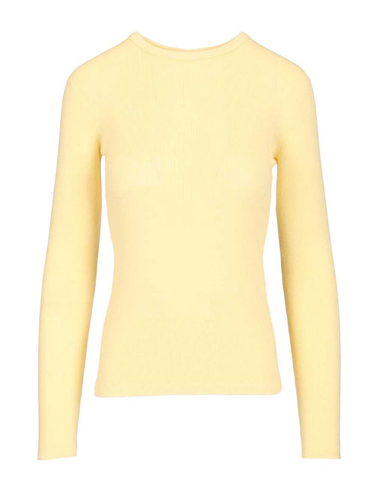 Vivian Long-Sleeved T-Shirt Knitwear Giallo