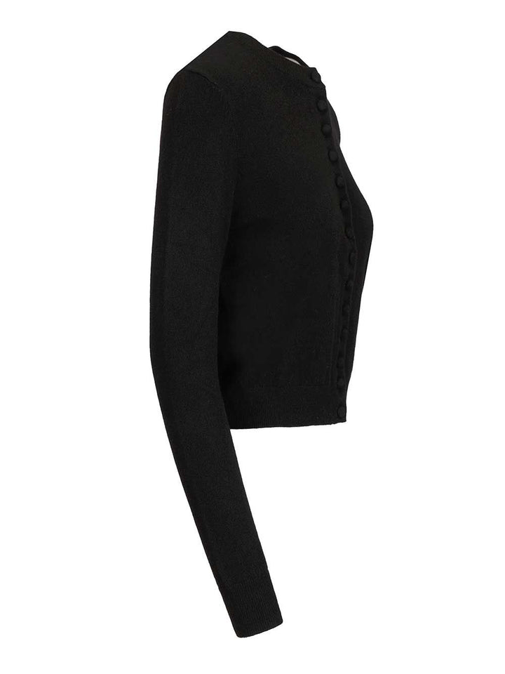 Lisa Yang Wilona Cashmere Cardigan Knitwear - Nero | 70e4ac2e31081f6e489f25cb28d26b626ae98f91