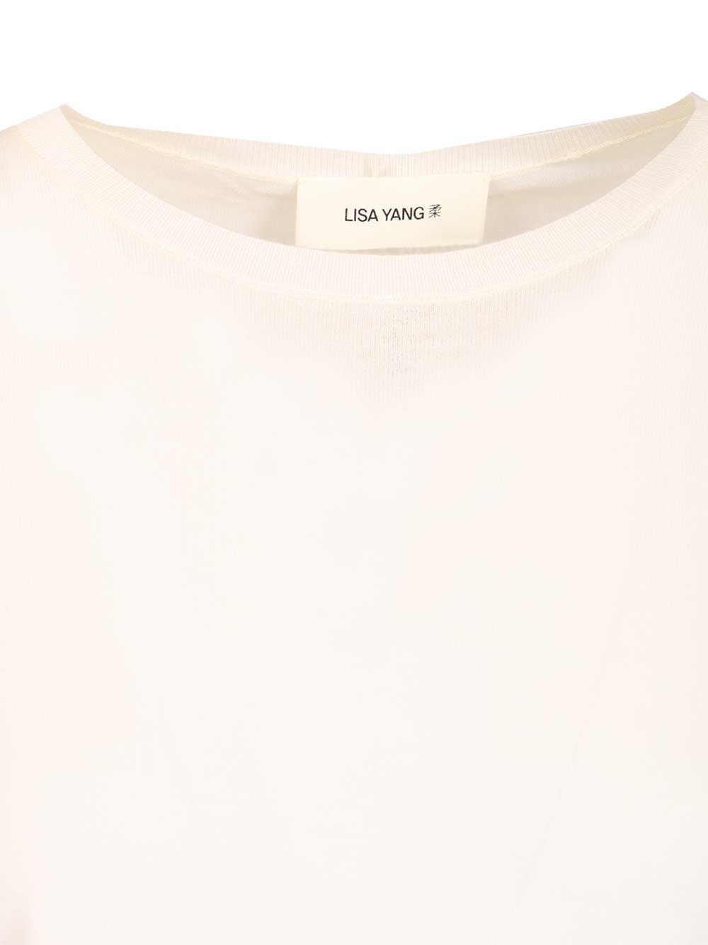 Lisa Yang Ari T-Shirt Top - Bianco | 3bf7fc7a86a7c353ca0e2967a1140797fc6a57f5