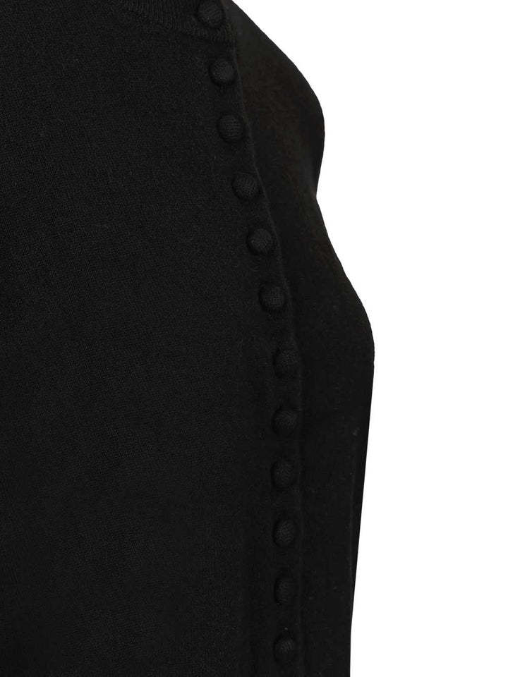 Lisa Yang Lunea Short Sleeves Cardigan Knitwear - Nero | 1962dd36b390840297017b7b72e80bd11b6da982