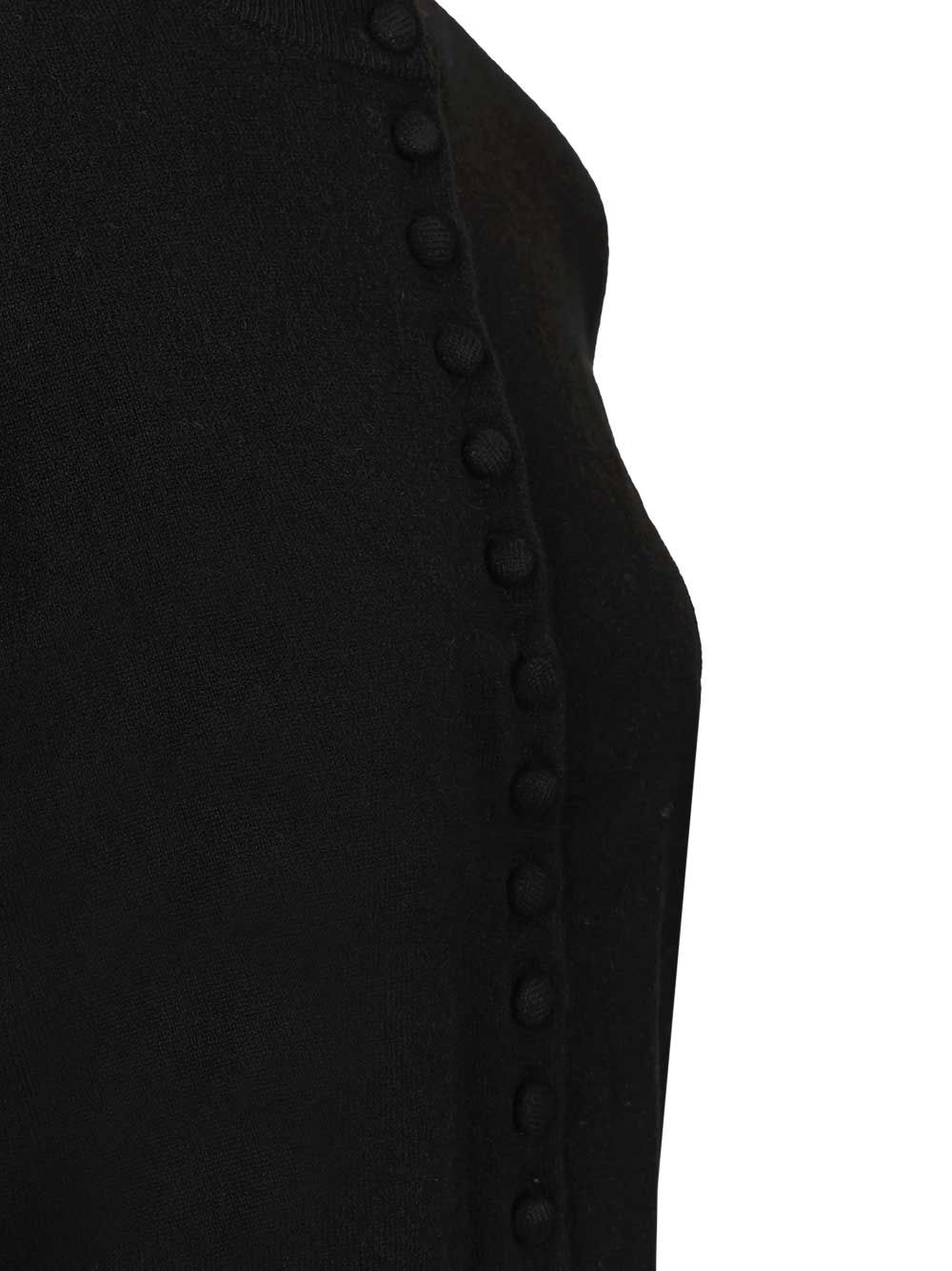 Lisa Yang Lunea Short Sleeves Cardigan Knitwear - Nero | 1962dd36b390840297017b7b72e80bd11b6da982