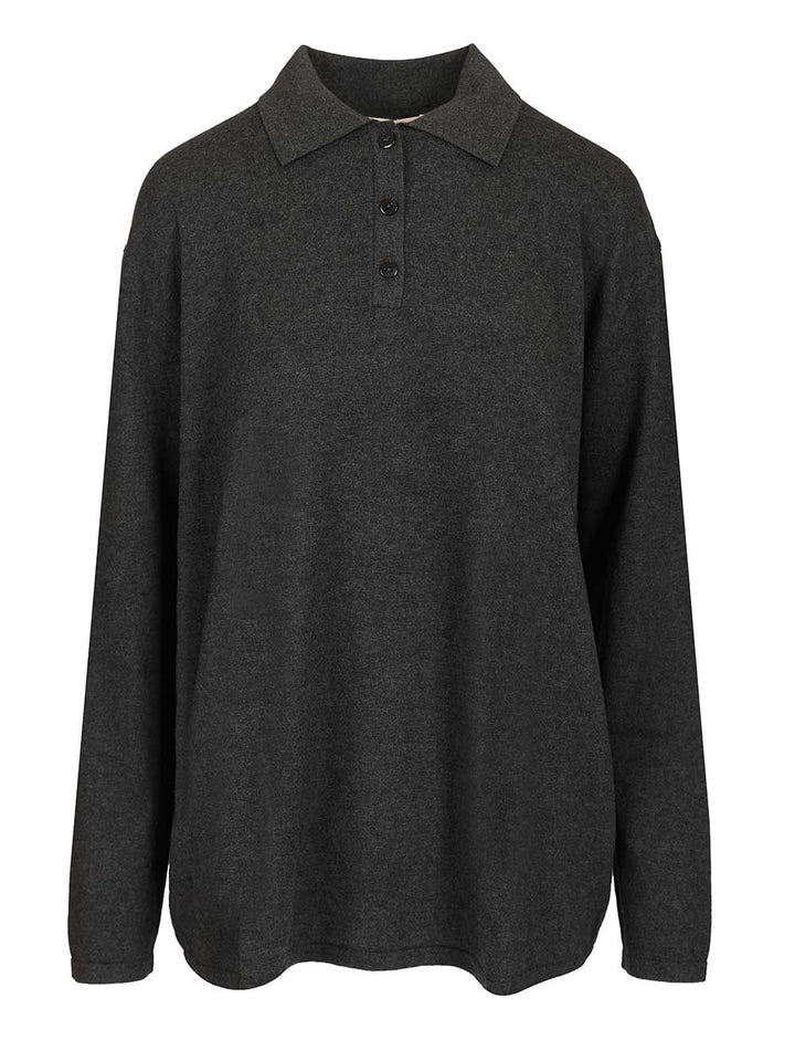 Lisa Yang Caisa Oversized Polo Sweater Polo shirt - Blu | cd33ce848e42ea1b85557dd14a038b170323fb5b