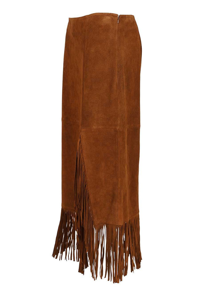 Polo Ralph Lauren Fringe Skirt Gonne - Marrone | 9c0dd3fefb9216c0b2f5f0a2a463935b79a32dfa