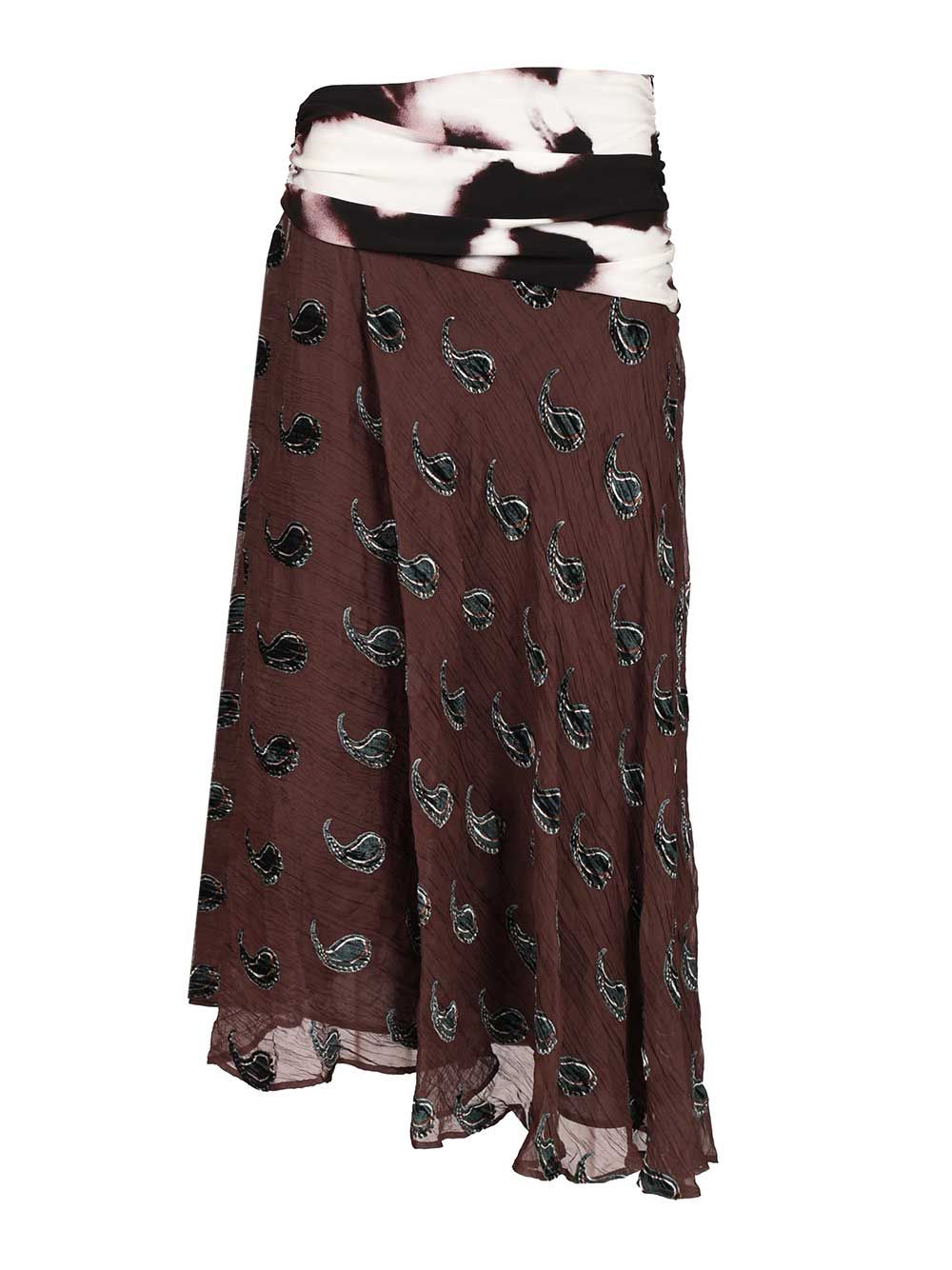 Tory Burch Asymmetric Gonne - Marrone | e2c8edefde0c2e31006224e41f61411a2dd2791b
