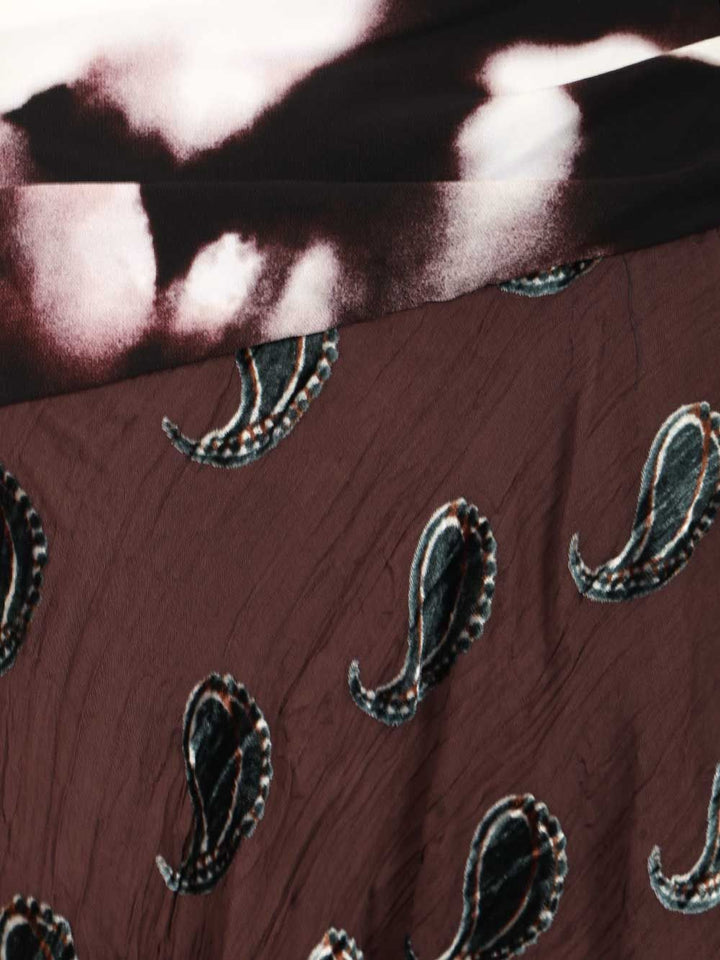 Tory Burch Asymmetric Velvet Skirt Gonne - Marrone | 9c5b7146735727c2044b2eeee8ebdf841635130c