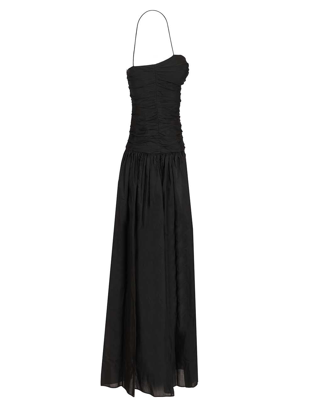 Matteau Gathered Drop Waist Dress Abiti - Nero | 6a5c182e166c74cc3a43deedcaccbebe6da85a84
