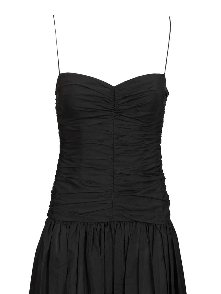 Matteau Gathered Drop Waist Dress Abiti - Nero | 30f71523efc0bd4c45fd10be165f92ddfd59c3ef