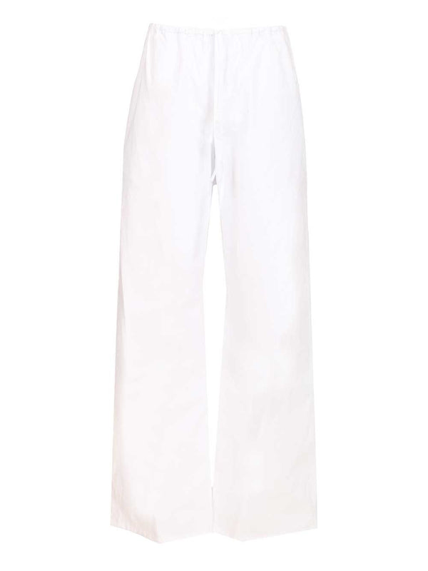 Organic Cotton Trousers Bianco