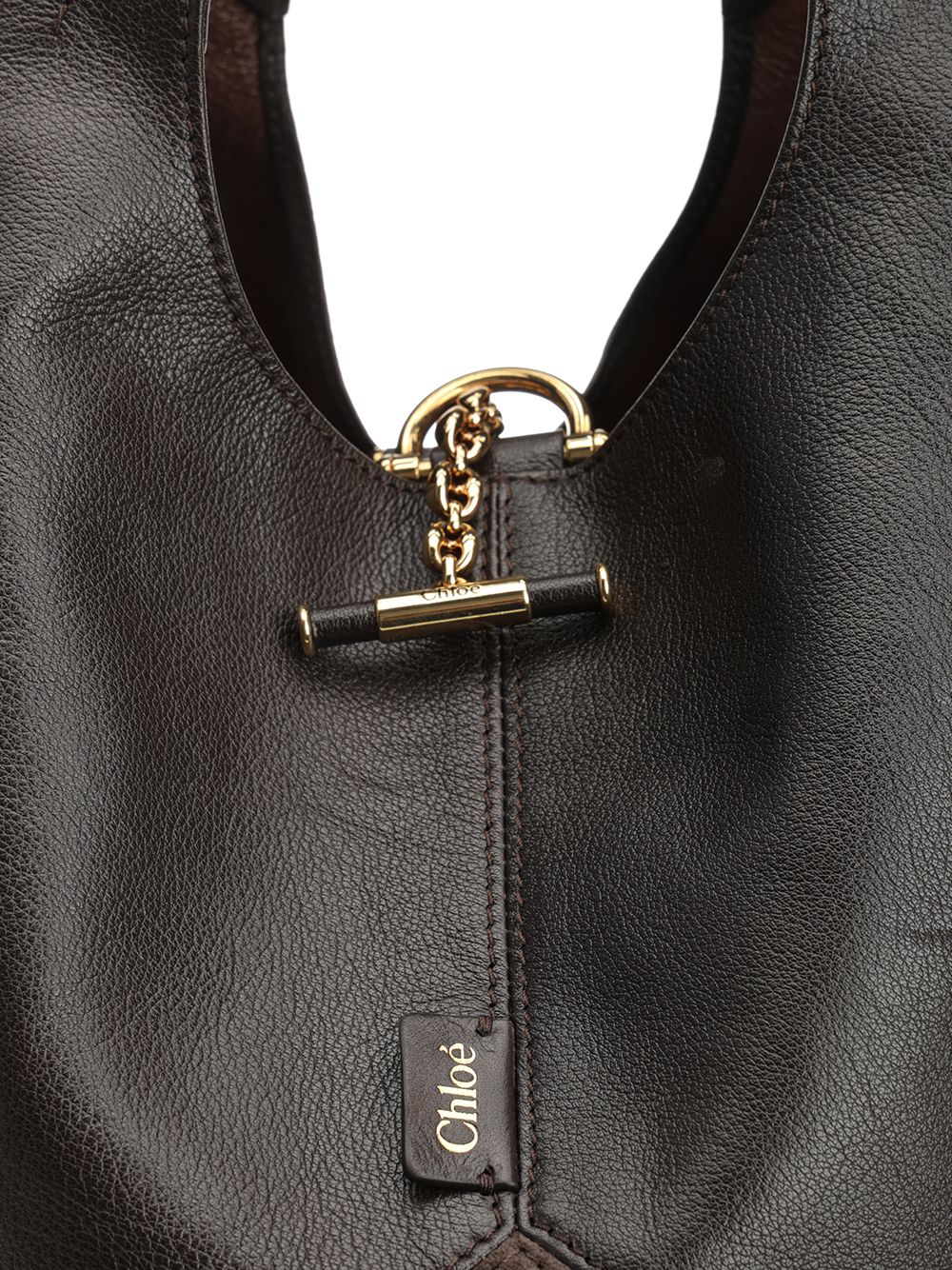 Chloe' S642 - Chloé Balloon Shoulder Bags - Marrone | 2a97fc12b2f35e564997580131750bf69ed77c2e