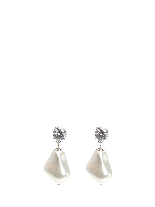 Mottled Pearl Earrings Gioielli Bianco