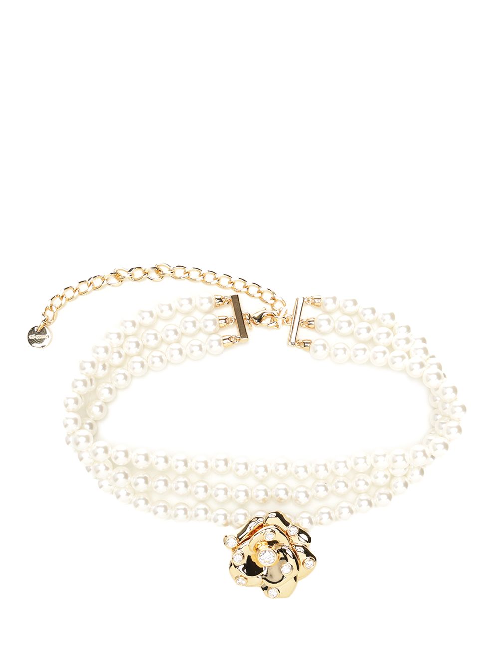 Self-Portrait Gold Flower Pearl Choker Gioielli - Oro | d922b53da02e4934a4165ceeff281de0e0af5b90